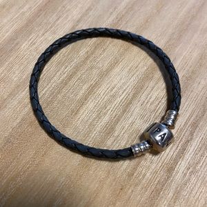 Pandora Braided Leather Bracelet